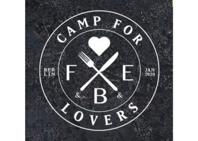 Messestand beim Camp for F&B&E Lovers