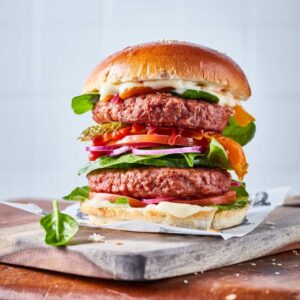 Raw NoBeef Burger- The Vegetarian Butcher