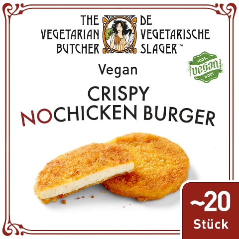 Crispy Nochicken Burger - The Vegetarian Butcher