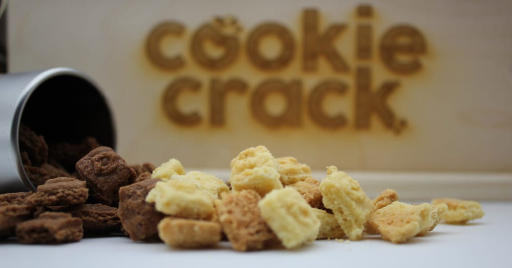 Cookiecrack Mini-Kekse und Keksbrösel