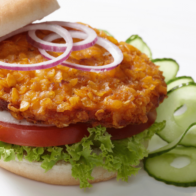 HANNA Crunch Chicken Burger gegart