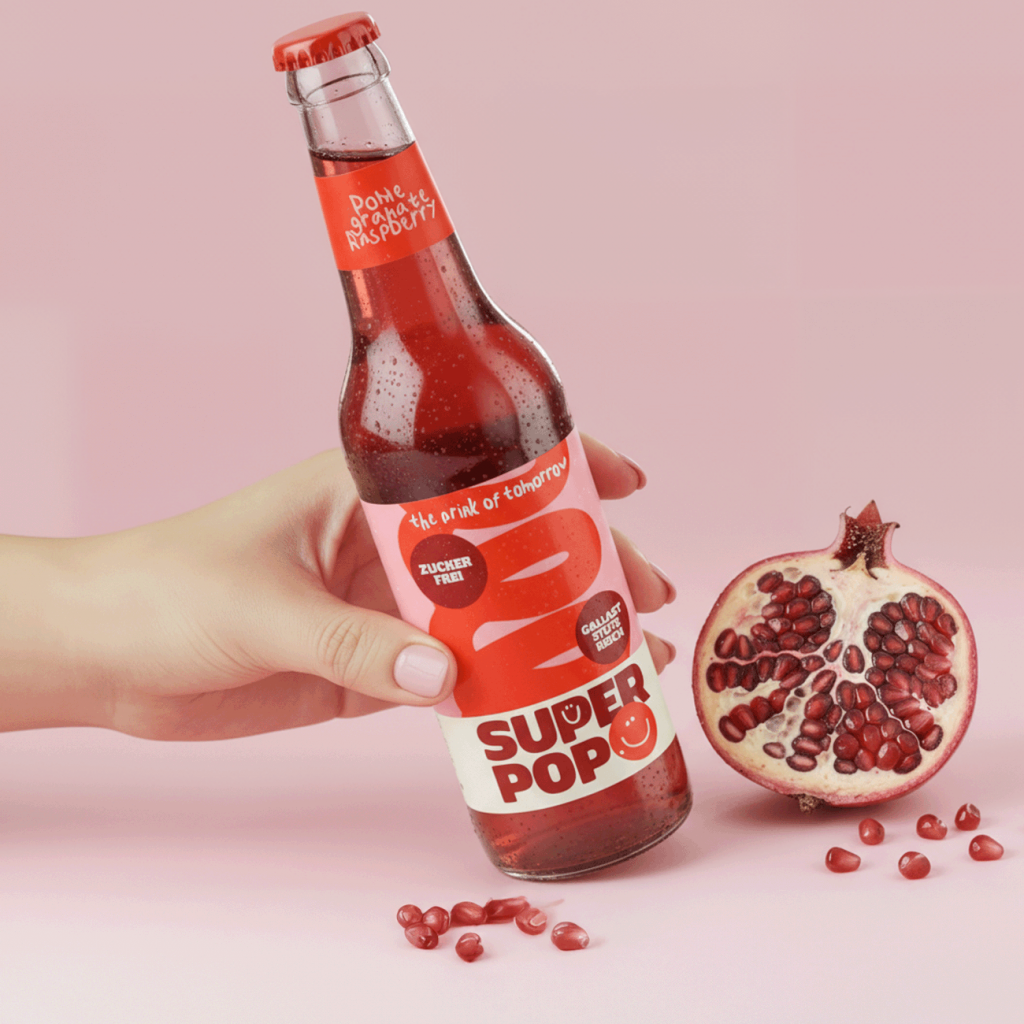 SUPER POP Pomegranate-Raspberry