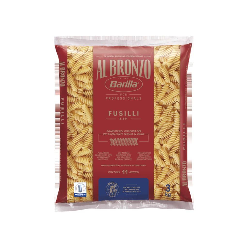 Barilla Al Bronzo Fusilli Packshot