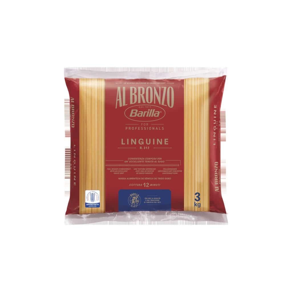 Barilla Al Bronzo Linguine Packshot