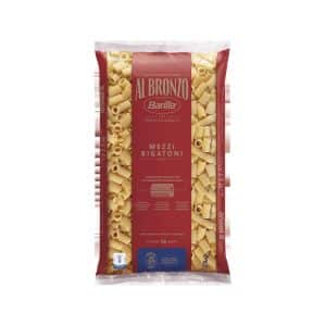Barilla Al Bronzo Mezzi Rigatoni Packshot