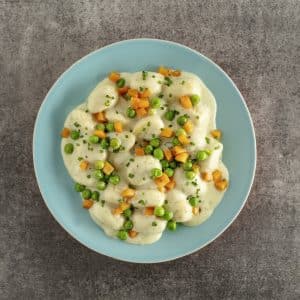 Bürger Gnocchi in Käse-Sahnesauce