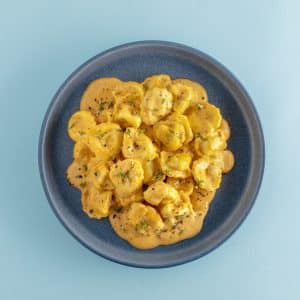 Bürger Tortellini in Tomaten-Rahmsauce