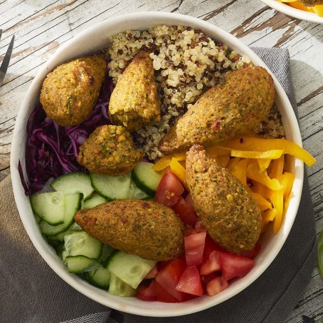 Falafel auf Basis von Hirse und Kichererbsen