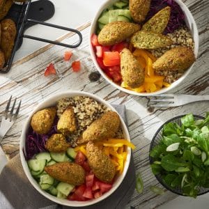 Falafel auf Basis von Hirse und Kichererbsen
